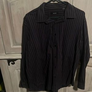 Husband doesn’t wear shirt.